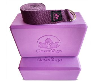 Clever Yoga 2-Blocks and Strap Set